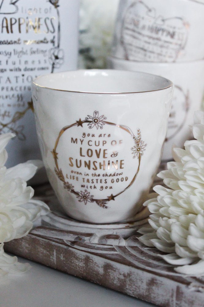Mugg Cup of Love från Majas lyktor säljs till förmån för Barncancerfonden